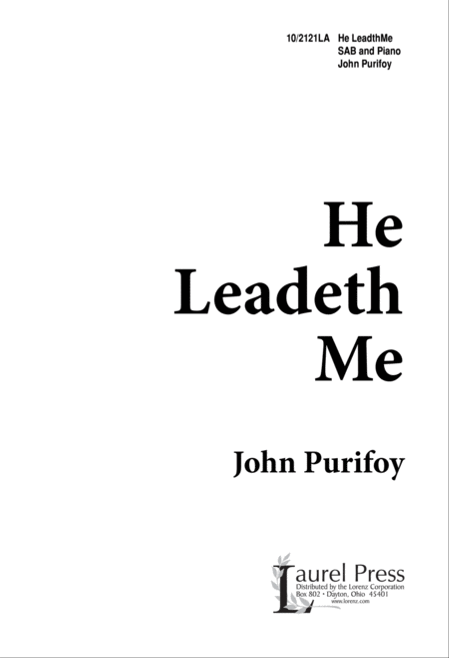 He Leadeth Me He Leadeth Me 3-Part scores gallery preview page 1