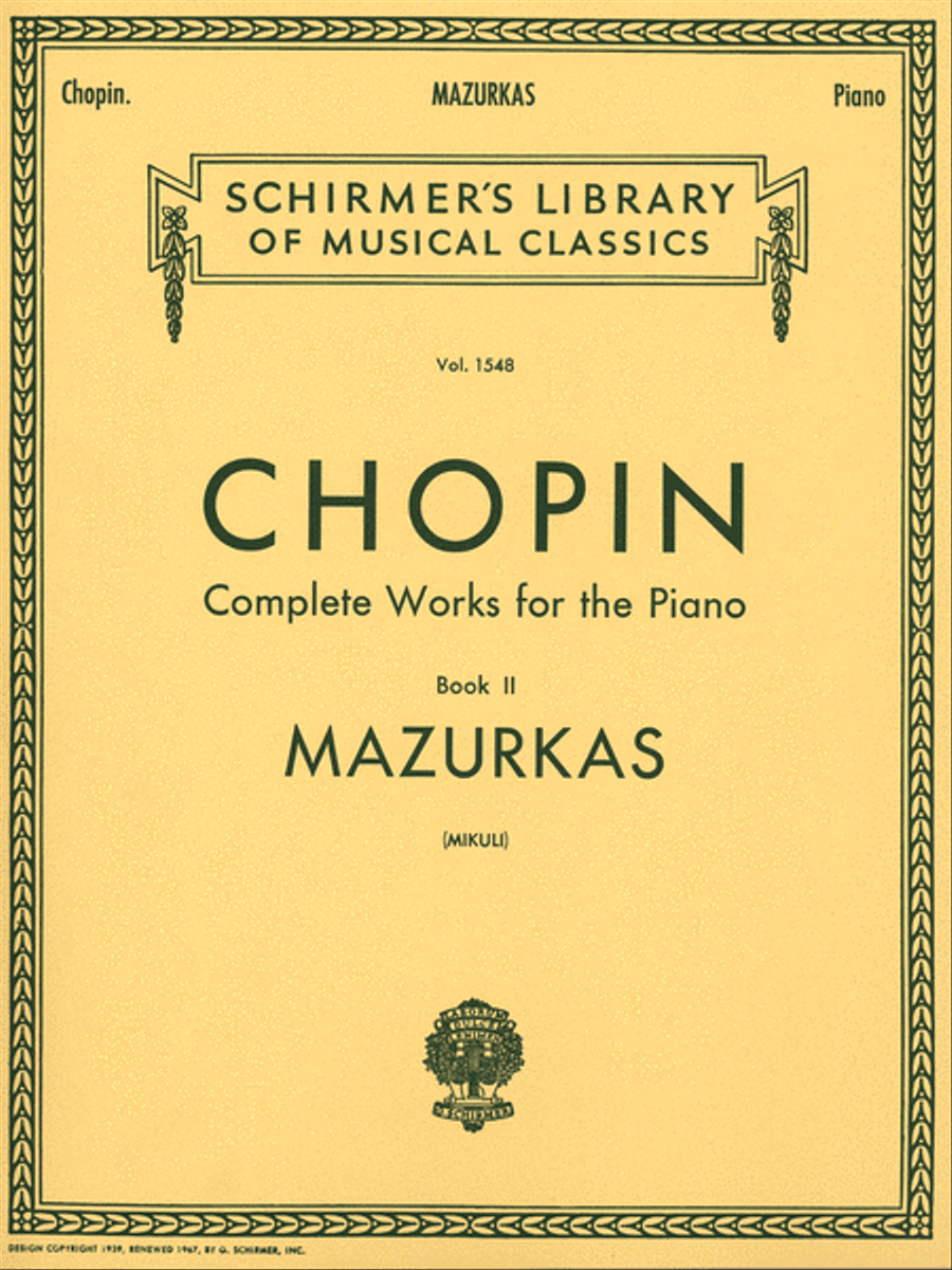Mazurkas Piano Solo scores gallery preview page 1