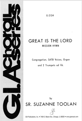 Book cover for Great is the Lord - SATB edition