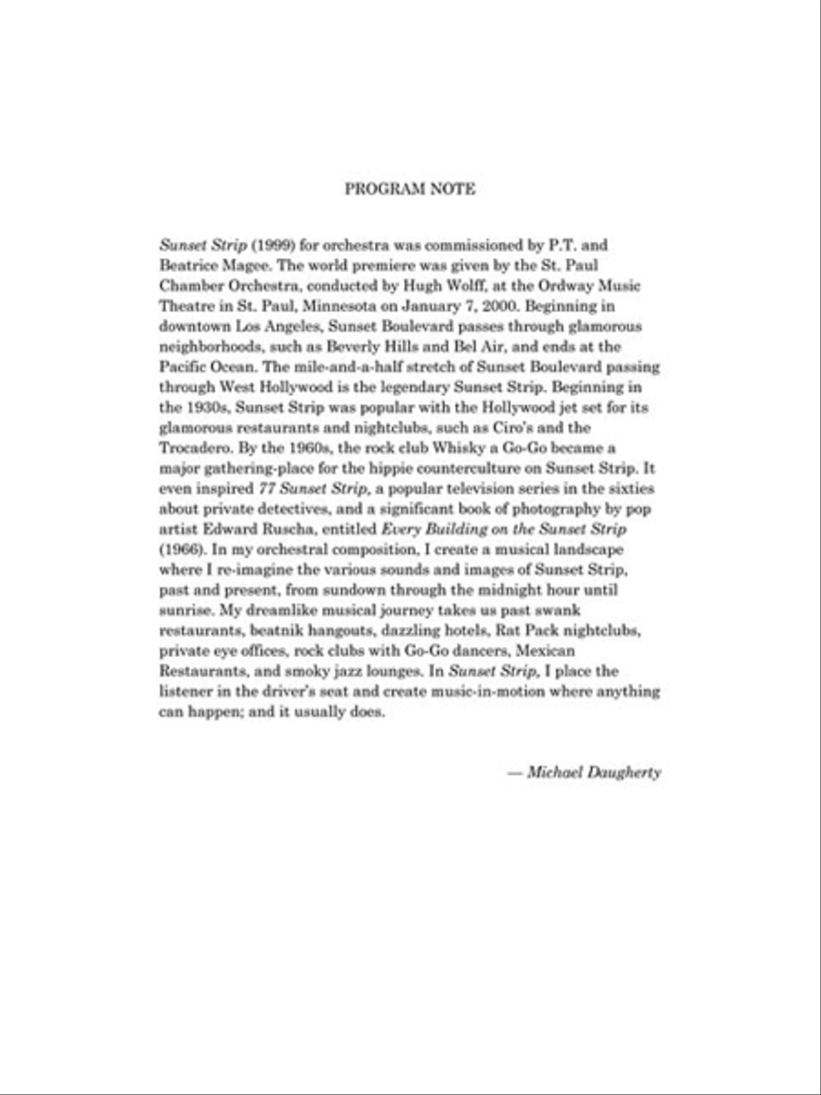 Sunset Strip Sunset Strip Chamber Orchestra scores gallery preview page 4