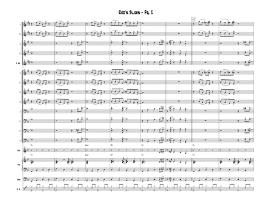 Red's Blues Jazz Ensemble scores gallery preview page 3