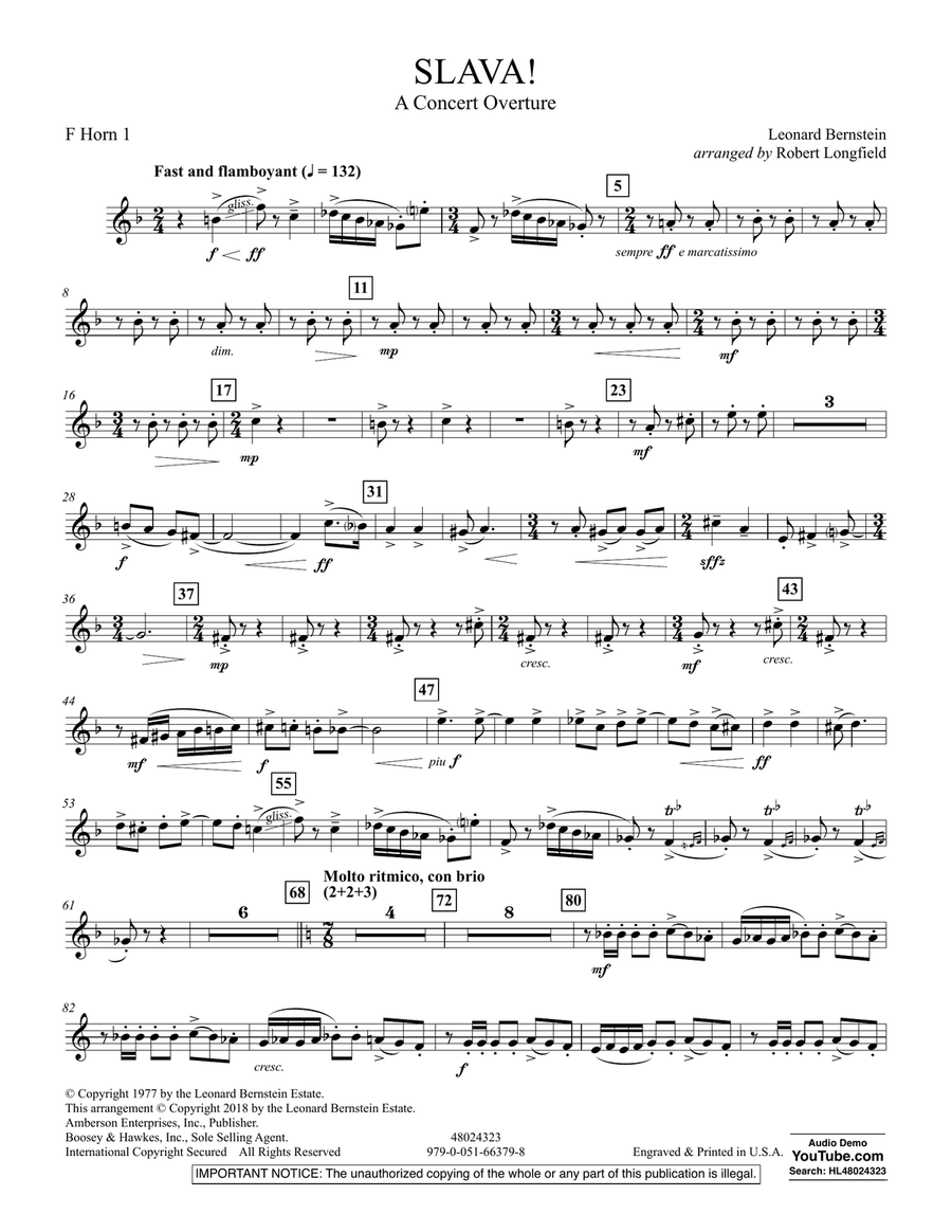 Slava! - F Horn 1