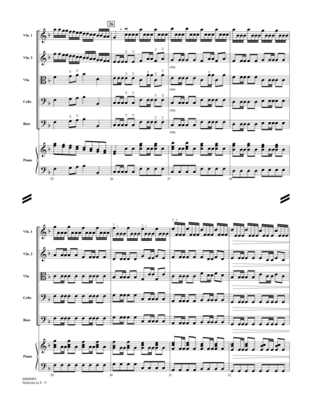 Sinfonia In F - Conductor Score (Full Score)