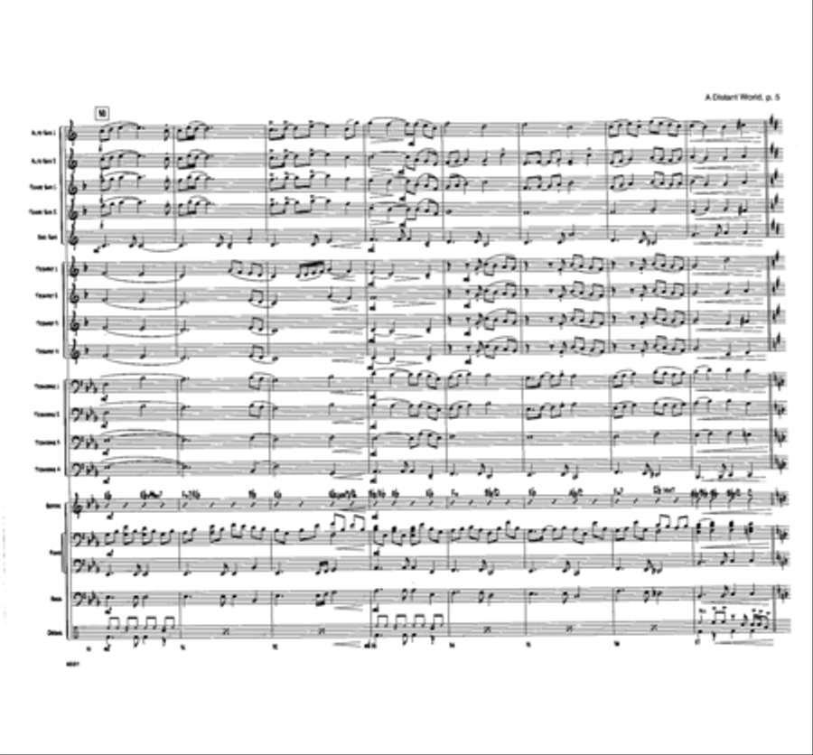 A Distant World Jazz Ensemble - Sheet Music page 5