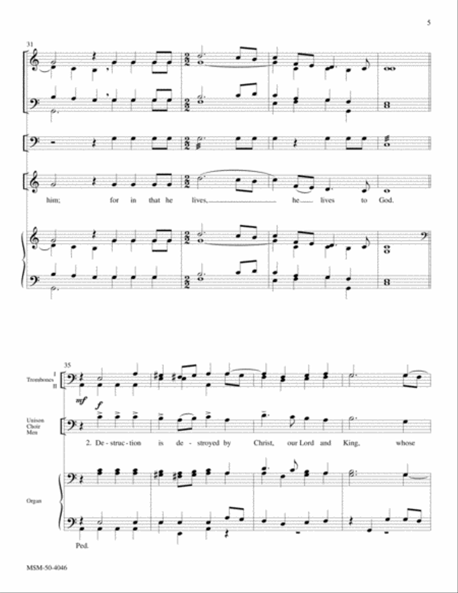 Christ Rising Again Choir scores gallery preview page 5