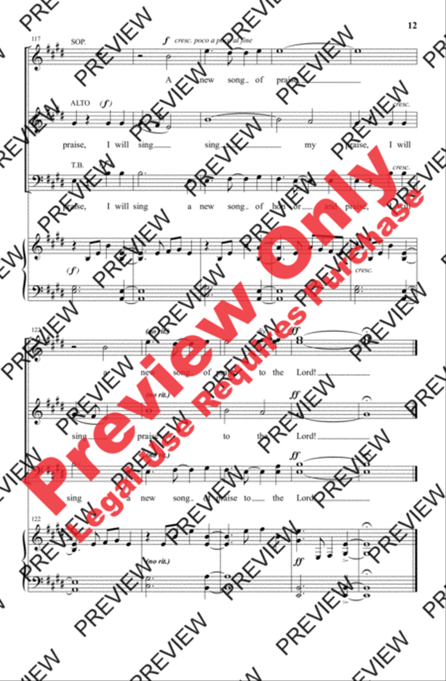Celtic Canticle Celtic Canticle 4-Part scores gallery preview page 12