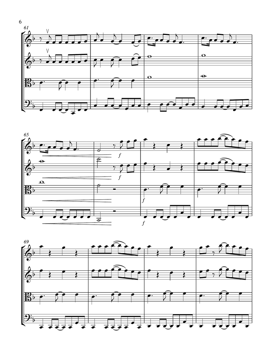 Photograph String Quartet scores gallery preview page 6