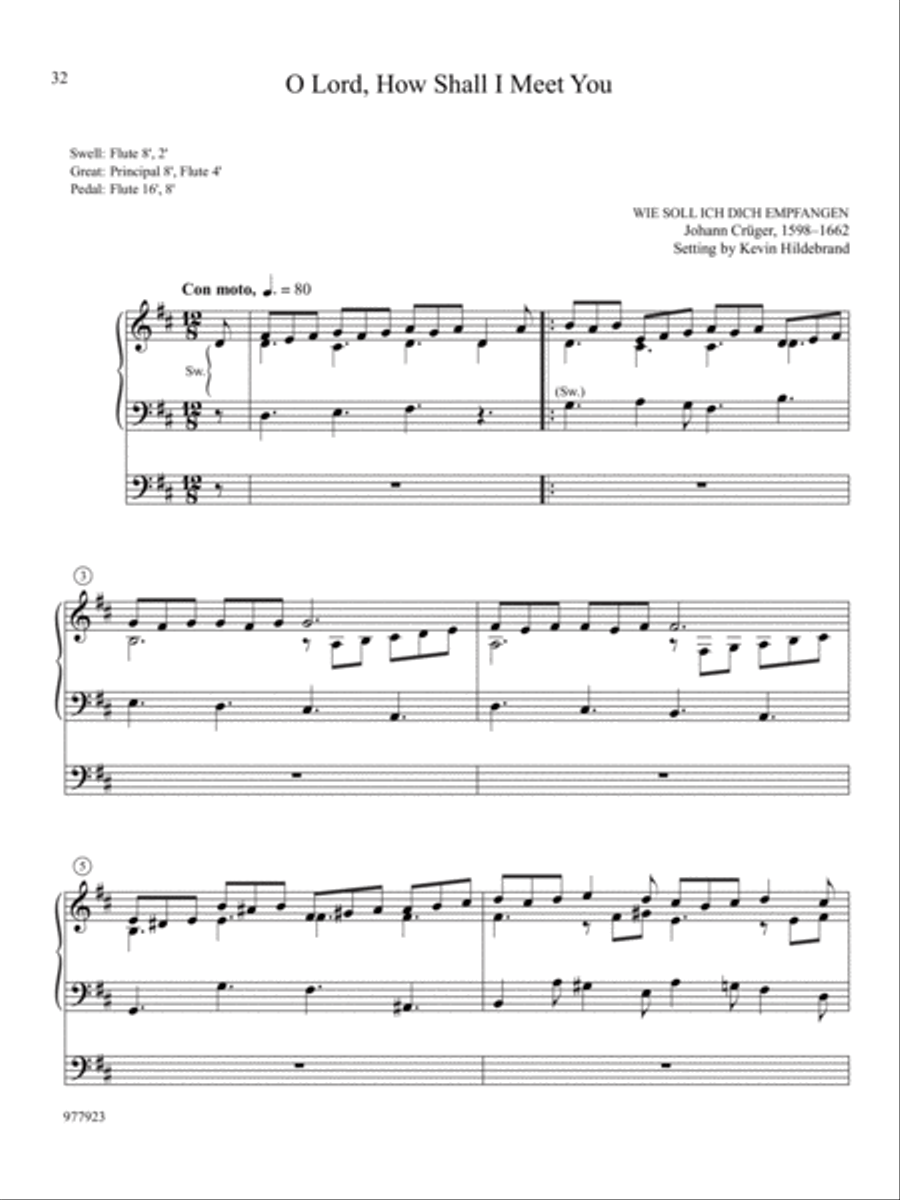 Hosanna, Praise, and Glory: Fourteen Easy Organ Preludes for Advent Organ scores gallery preview page 14