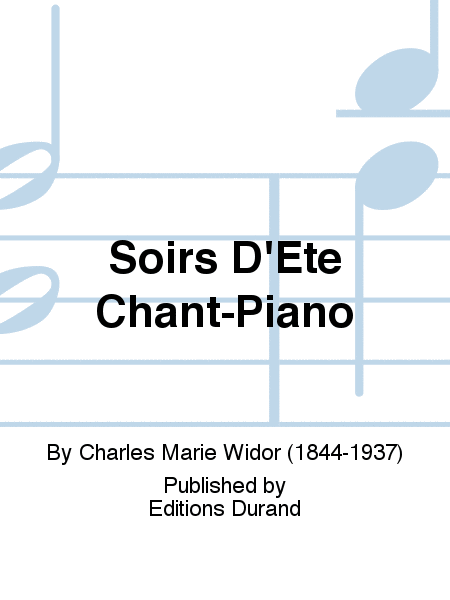 Soirs D'Ete Chant-Piano