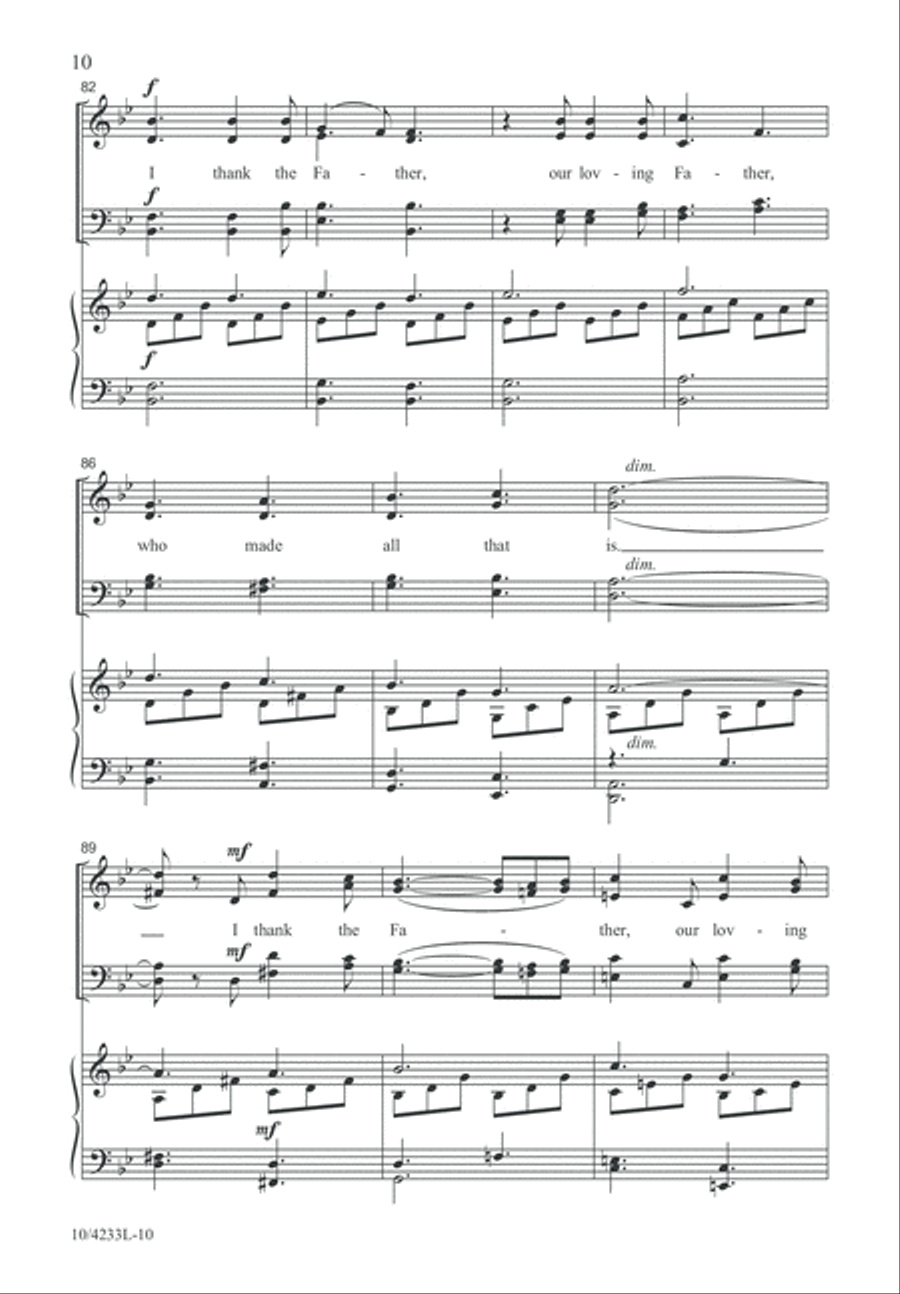 I Thank the Father I Thank the Father 4-Part scores gallery preview page 10