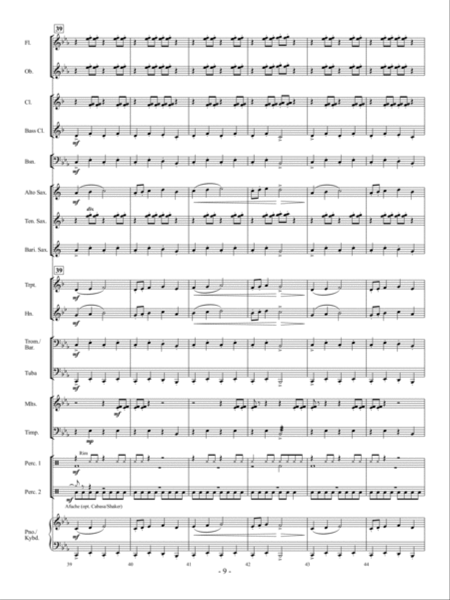 Escape From Krypton Concert Band scores gallery preview page 8