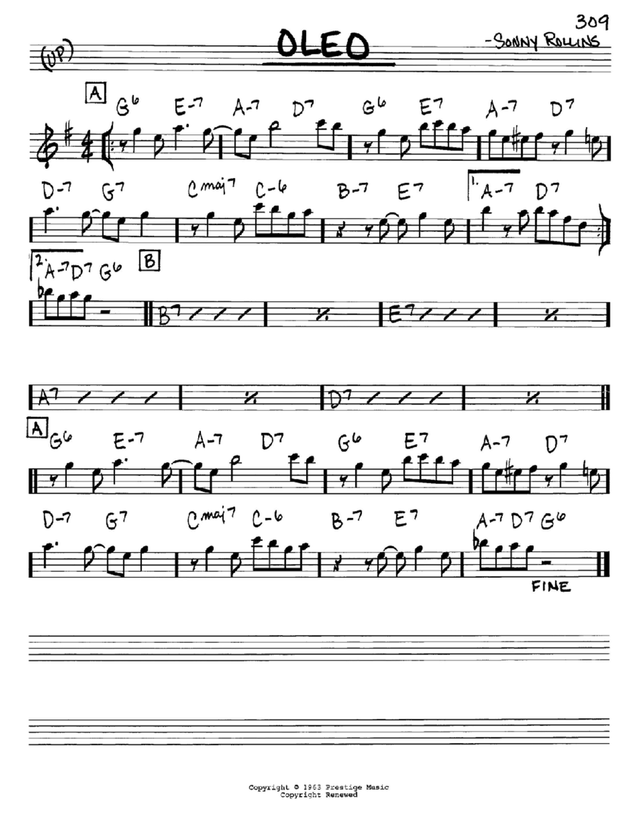 Oleo E-Flat Instrument scores gallery preview page 1