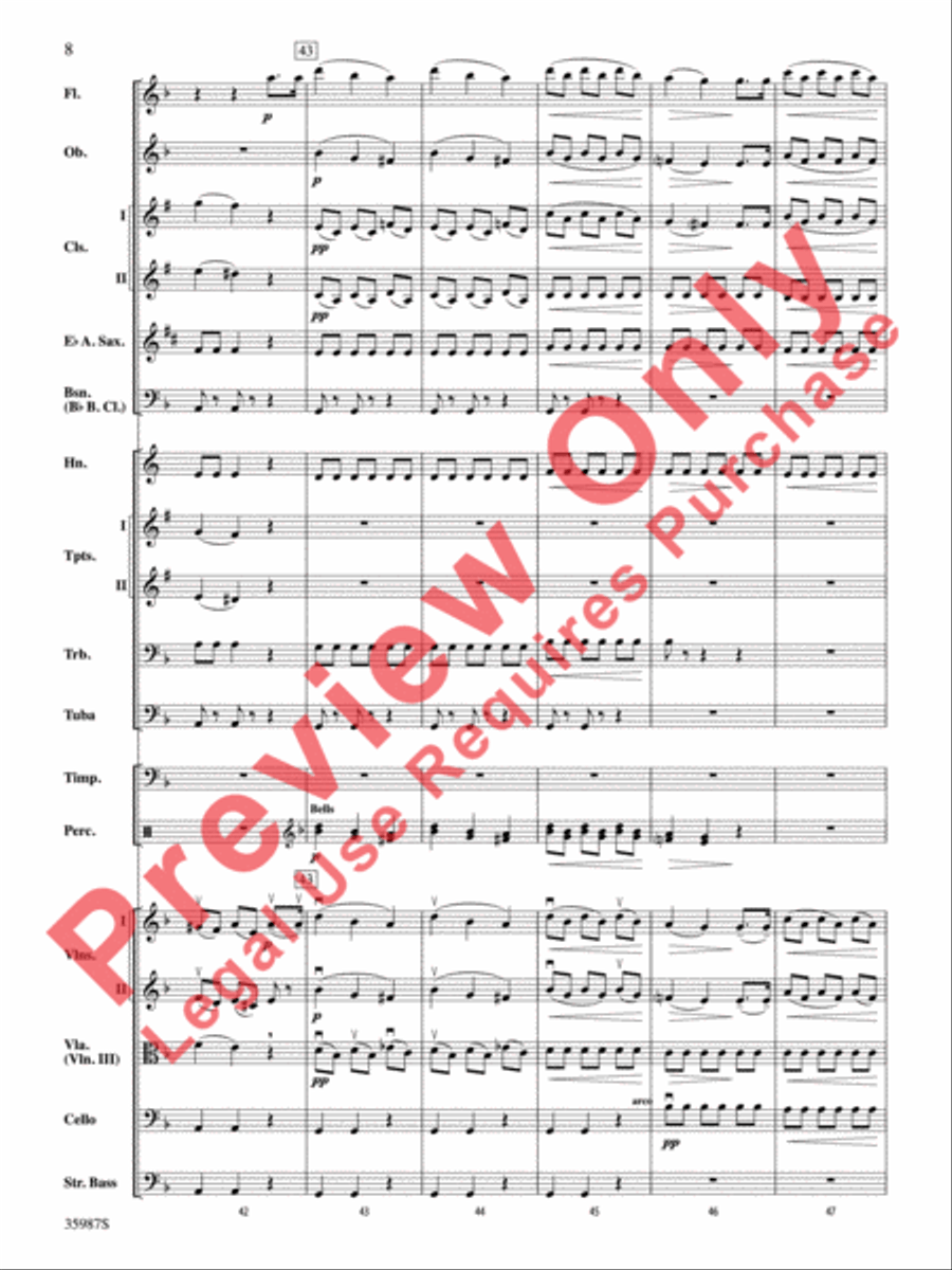Nocturne Nocturne Full Orchestra scores gallery preview page 9