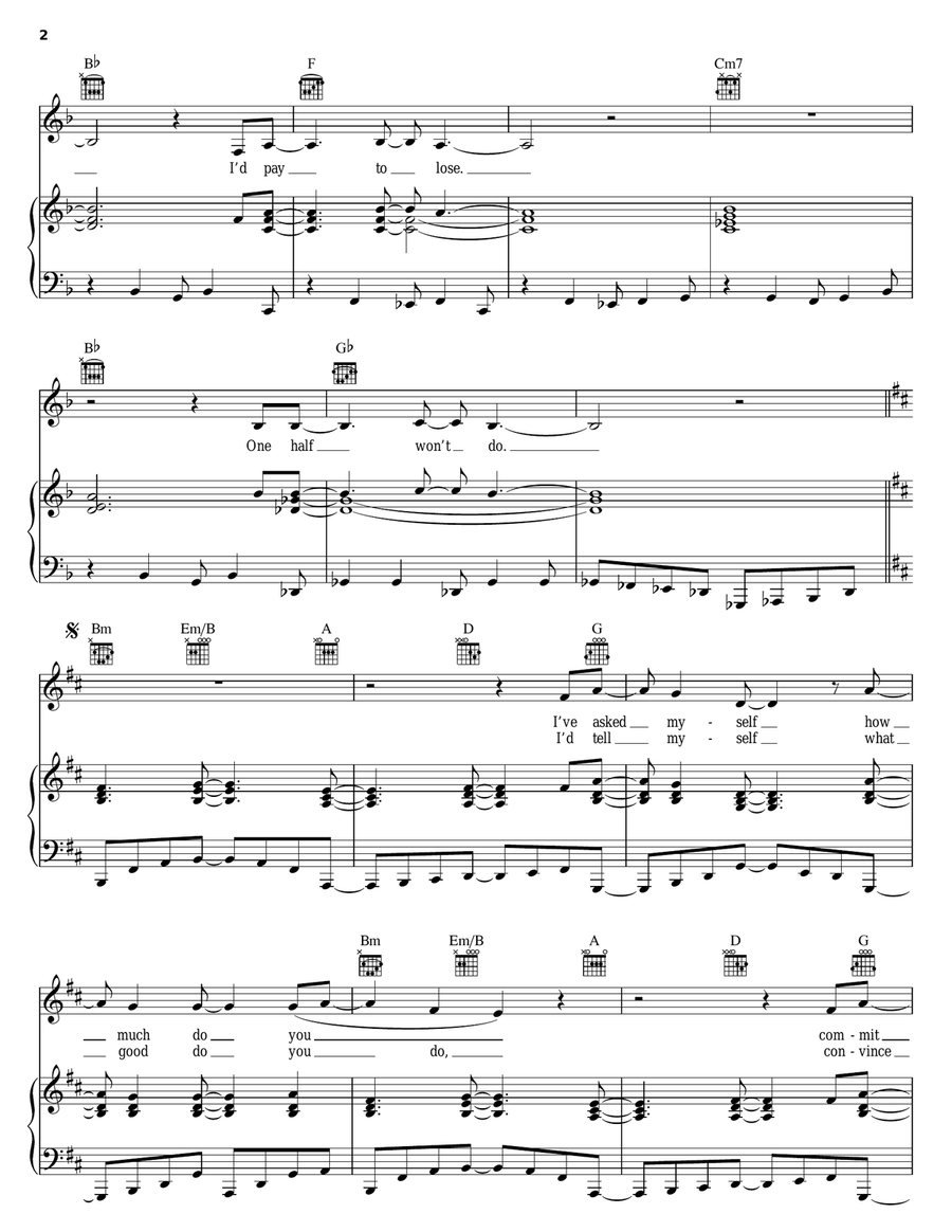 It's My Life Piano, Vocal, Guitar scores gallery preview page 2