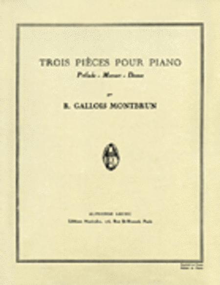 Trois Pieces pour Piano
