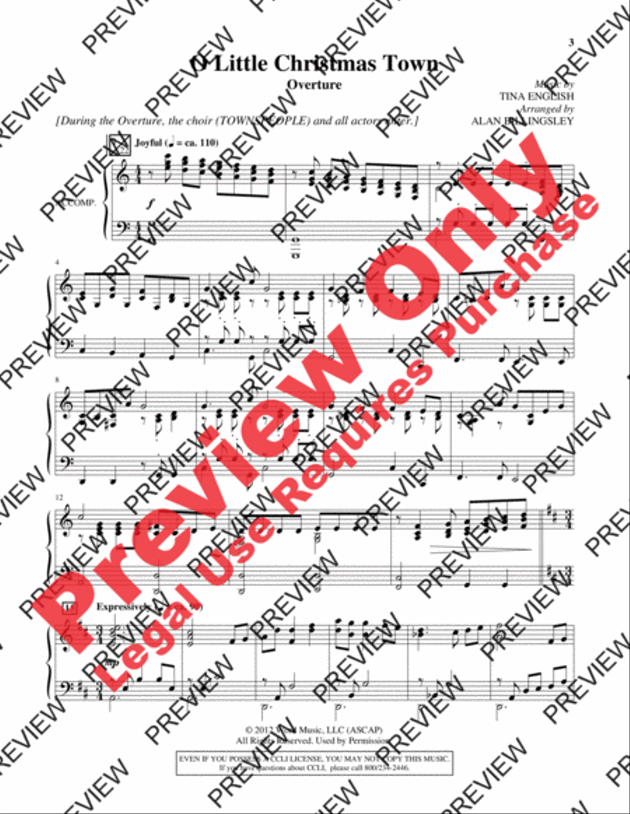O Little Christmas Town Choir scores gallery preview page 4