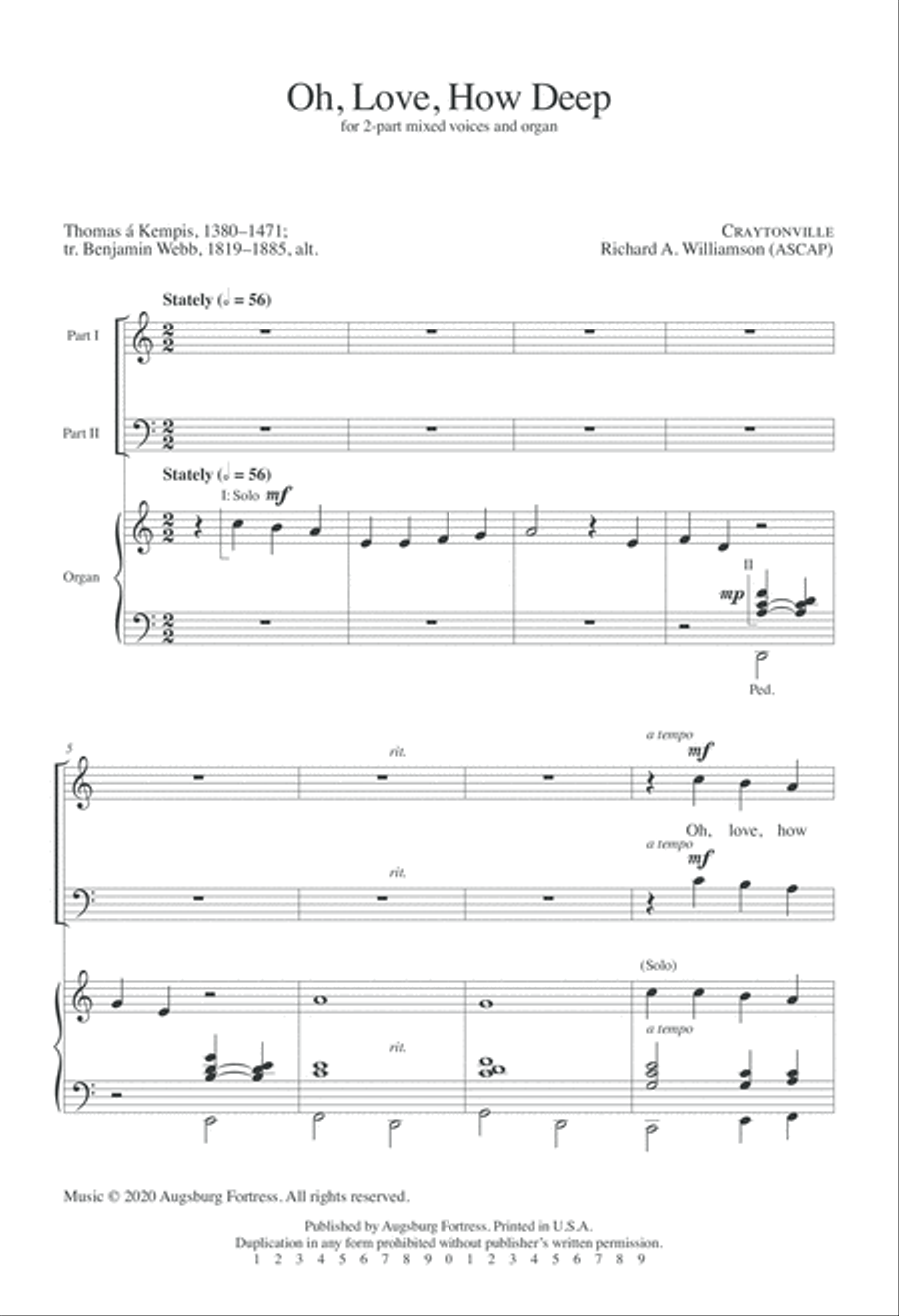 Oh, Love, How Deep Choir scores gallery preview page 2