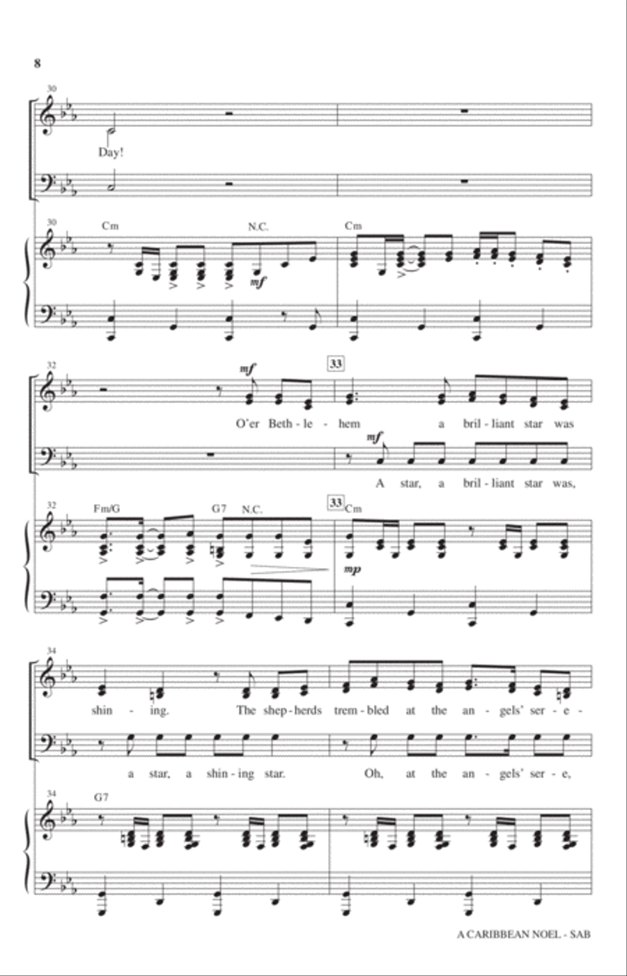 A Caribbean Noel A Caribbean Noel 3-Part scores gallery preview page 6