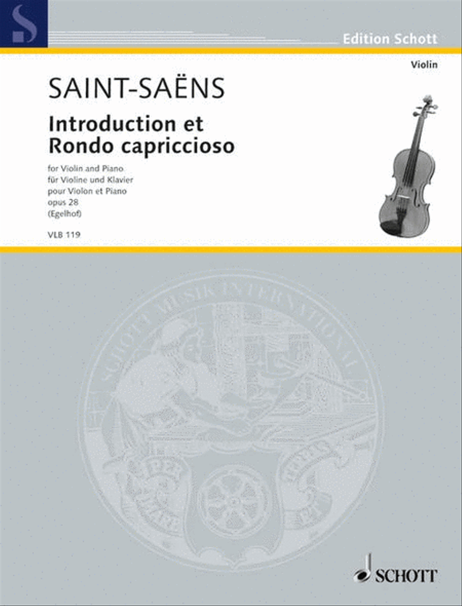 Introduction et Rondo capriccioso Violin Solo scores gallery preview page 1