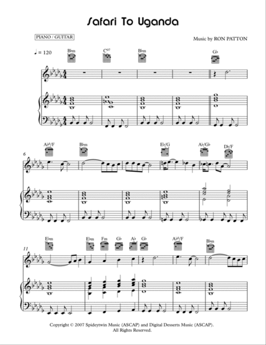 Safari To Uganda Small Ensemble scores gallery preview page 2