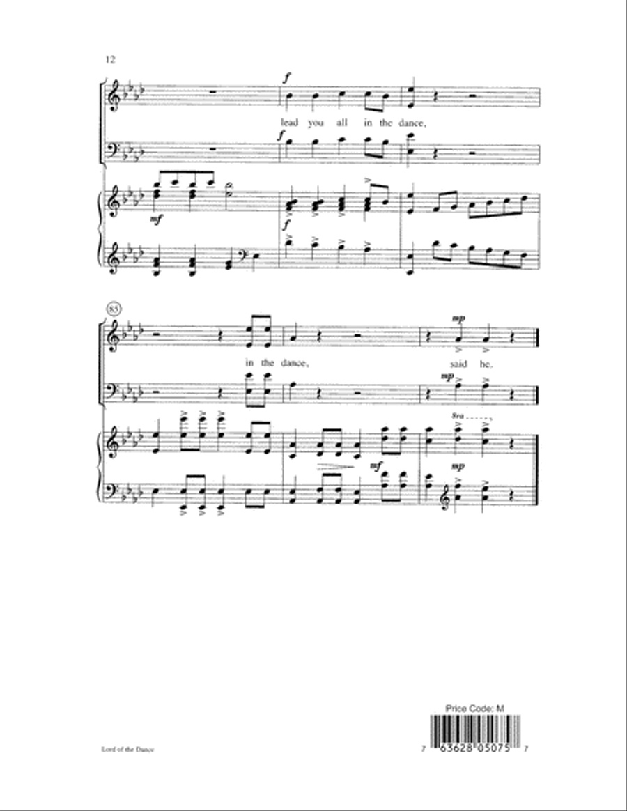 Lord of the Dance Lord of the Dance 2-Part scores gallery preview page 12