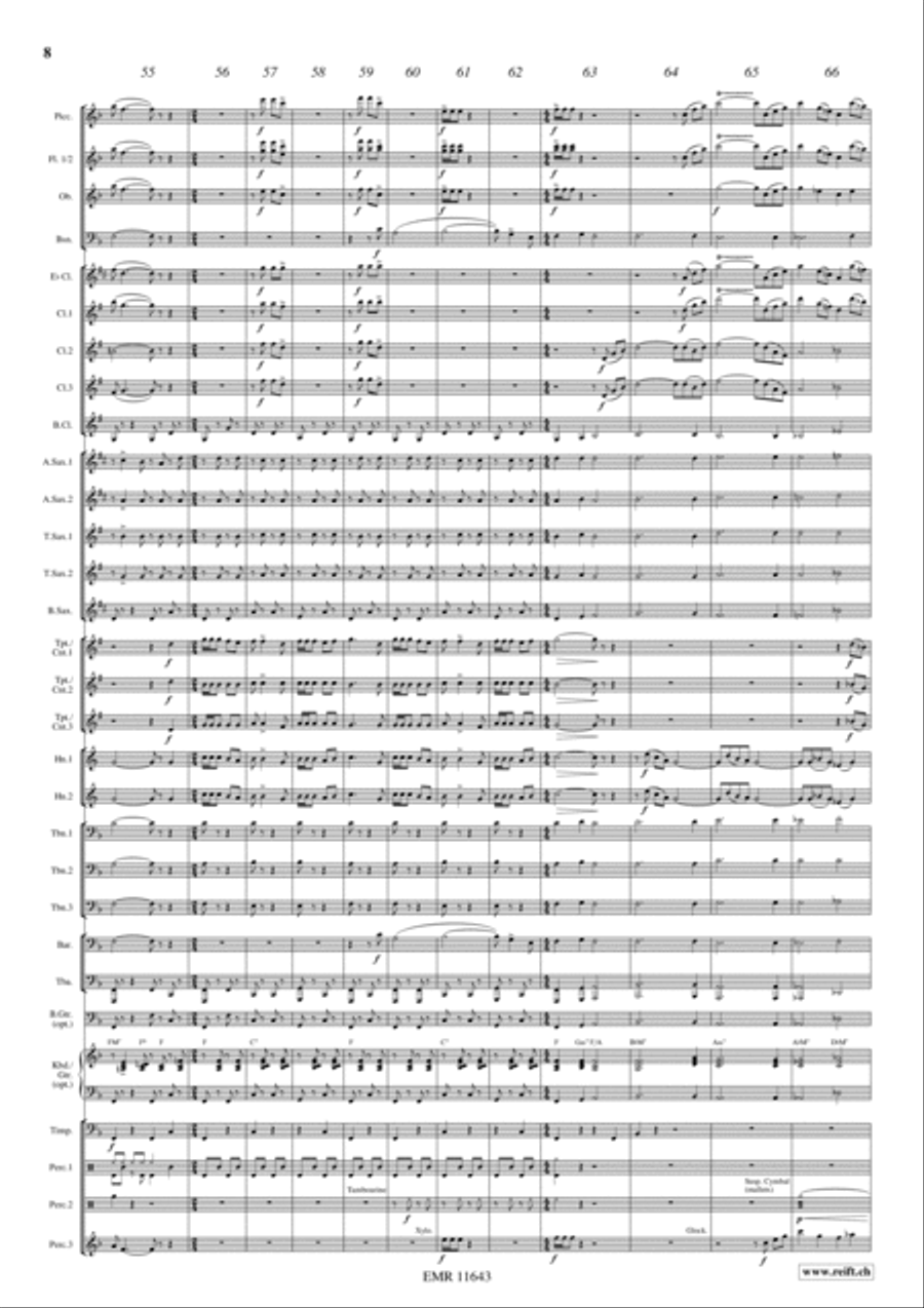 Flight To Mexico Concert Band scores gallery preview page 9
