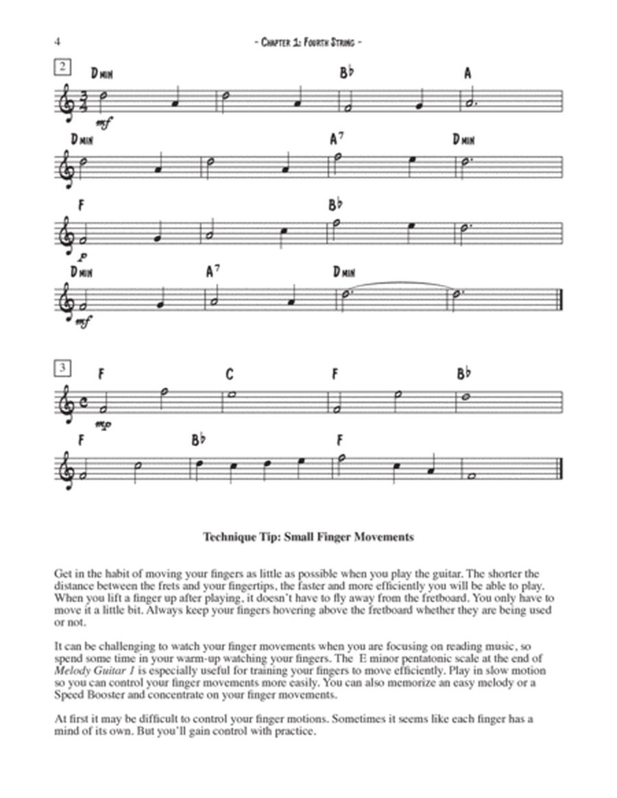 Melody Guitar Book 2: Strings 4-6