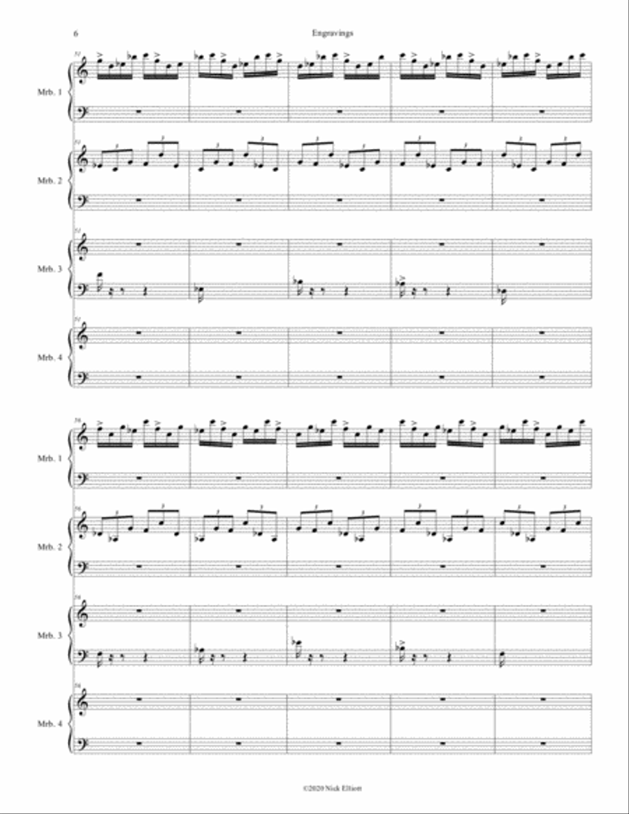 Engravings Marimba scores gallery preview page 6