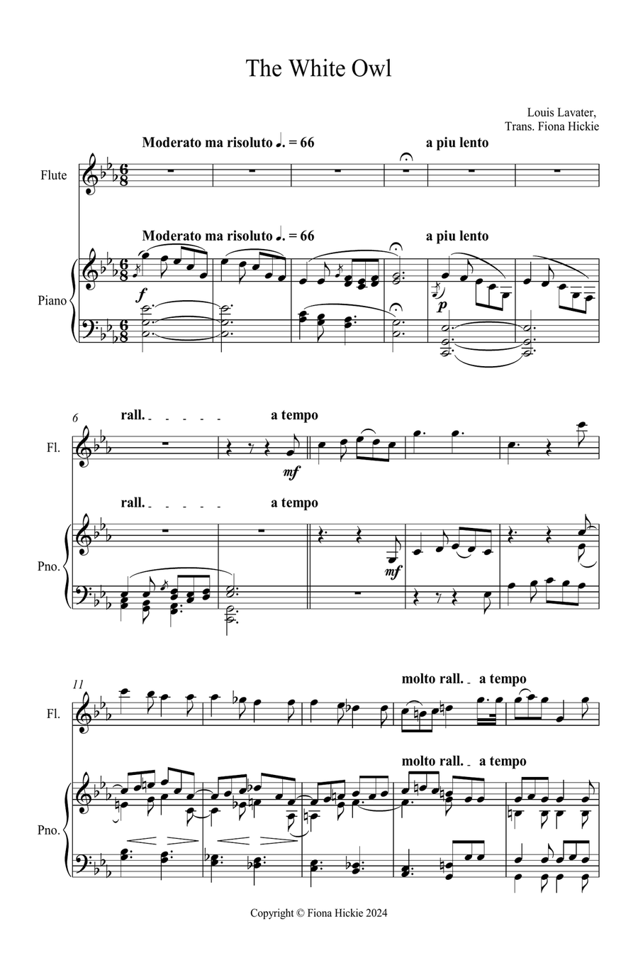 The White Owl Flute scores gallery preview page 2