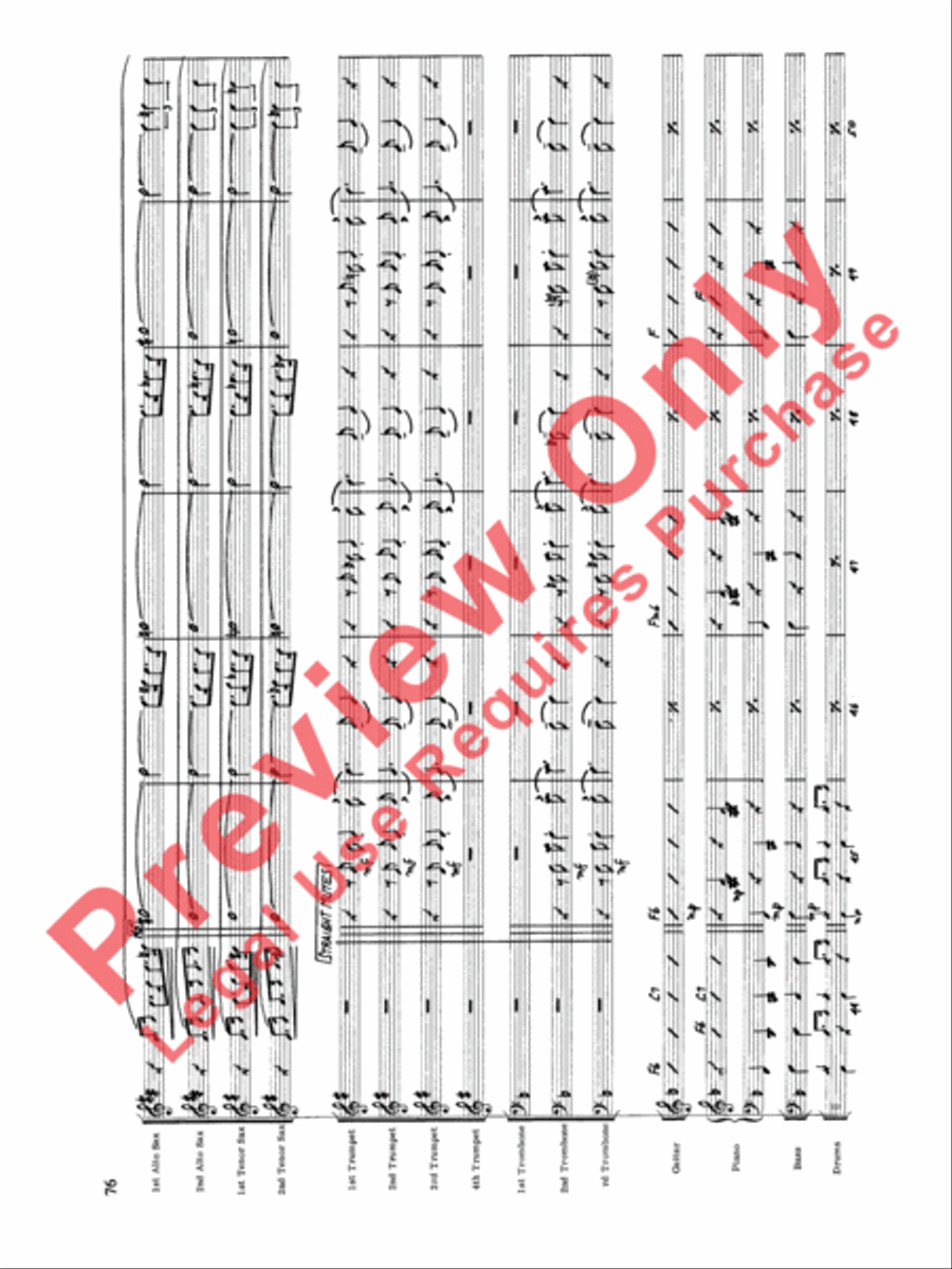 Original Big Band Sounds Big Band scores gallery preview page 77