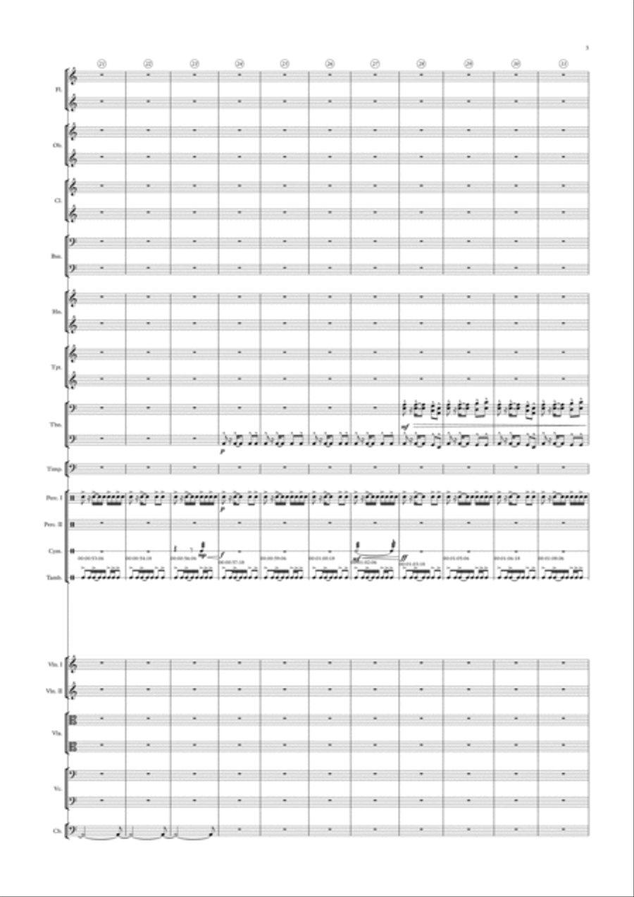 Overture of life - Petro Melnyk Full Orchestra scores gallery preview page 3