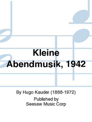 Book cover for Kleine Abendmusik, 1942