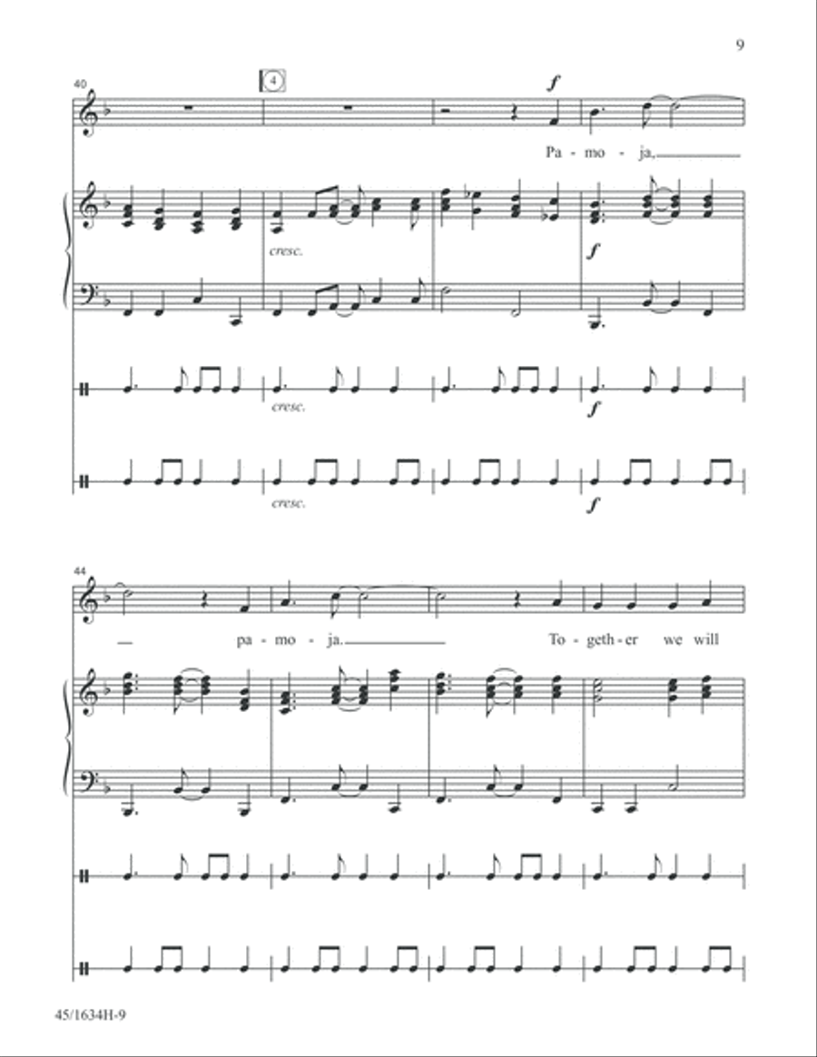 Together Together Unison Choir scores gallery preview page 9