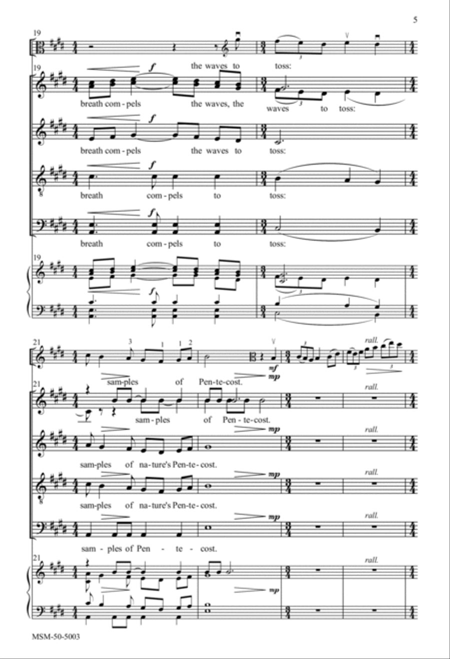 Hymn to the Spirit SSATBB scores gallery preview page 5