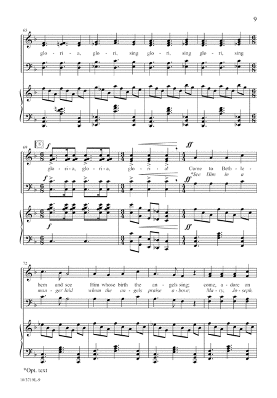 Festival Gloria 4-Part scores gallery preview page 9