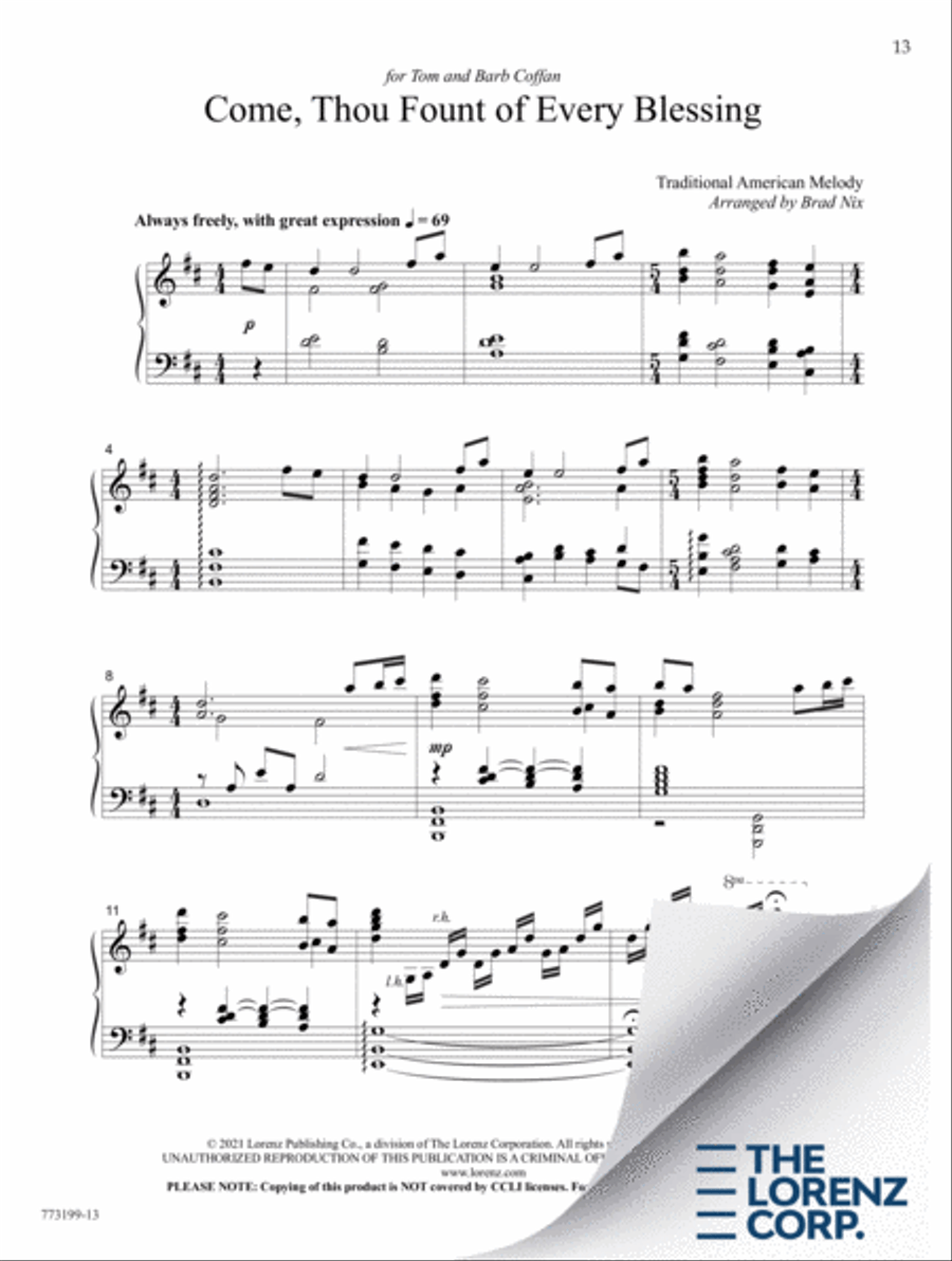 I Come To Thee Piano Solo scores gallery preview page 14