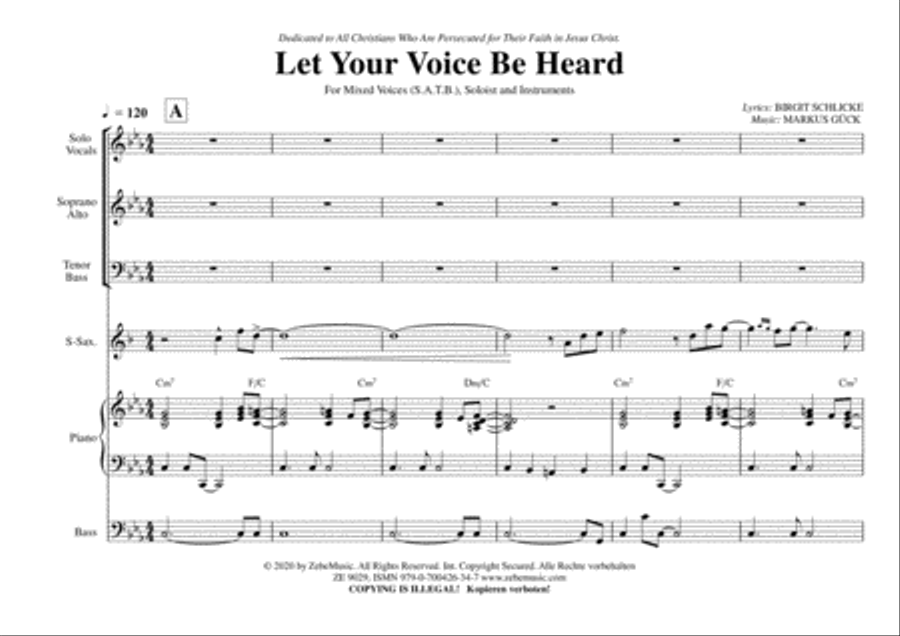 Let Your Voice Be Heard 4-Part - Sheet Music page 2