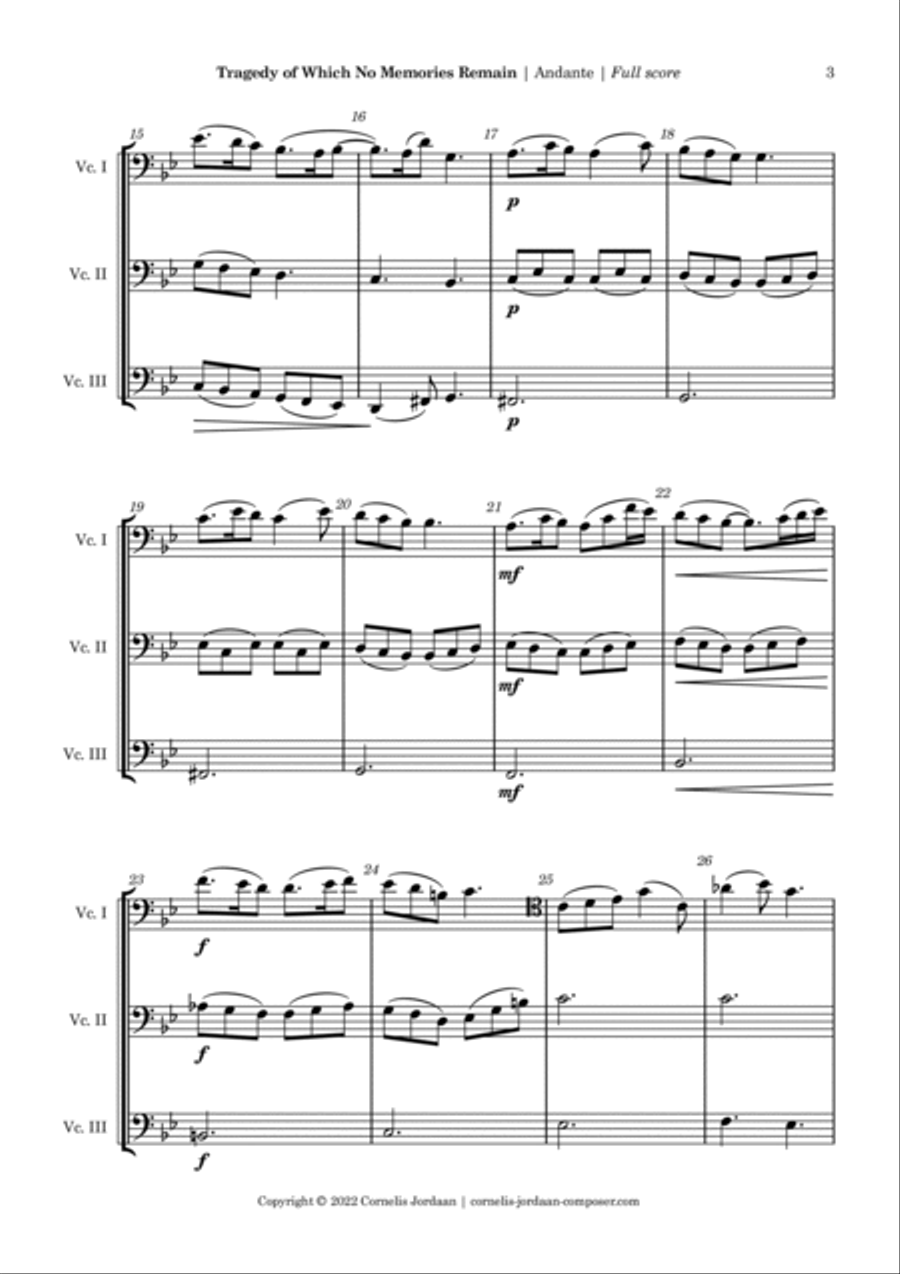 Tragedy of which no memories remain Small Ensemble scores gallery preview page 3