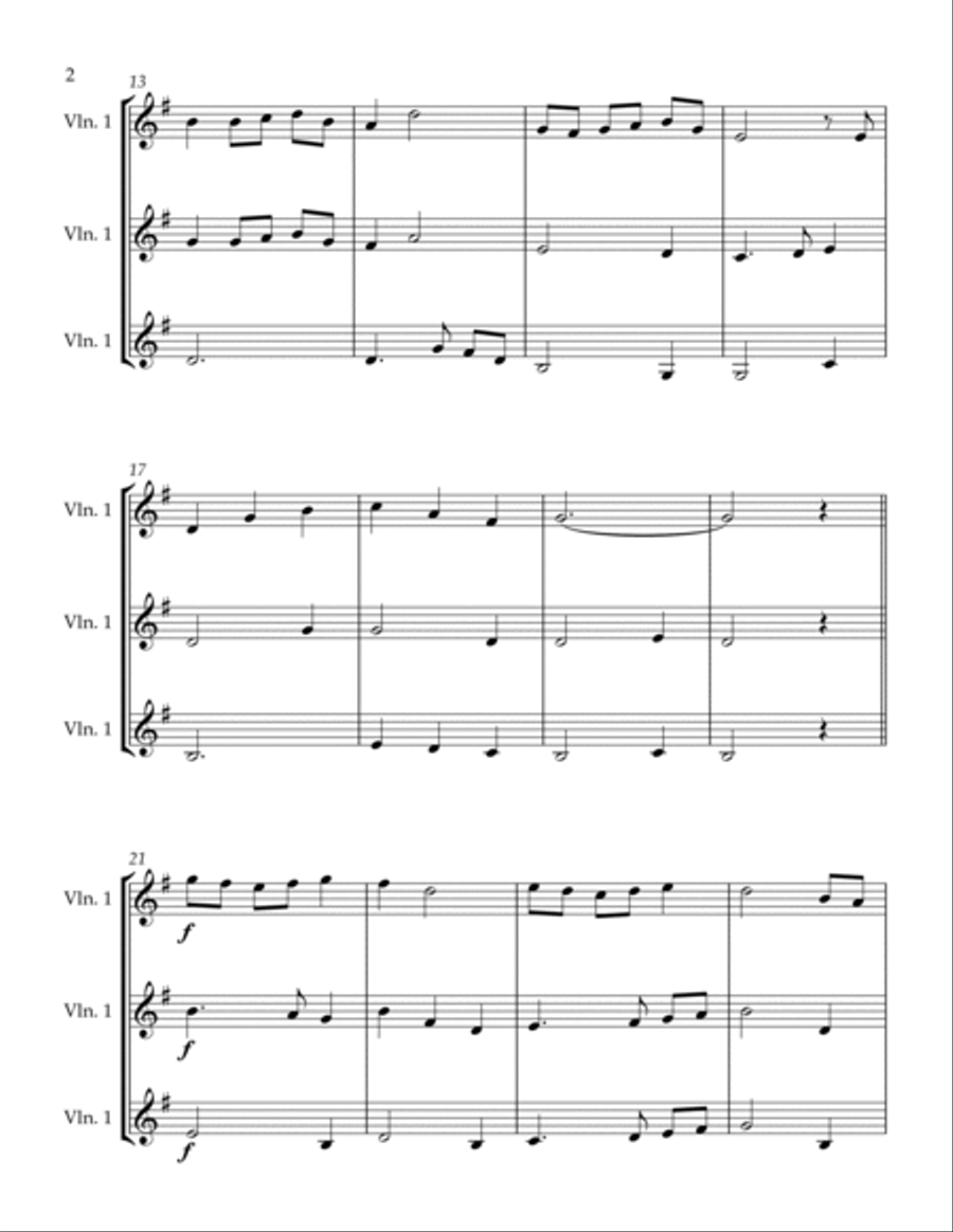 First Light - for Violin Trio String Trio scores gallery preview page 5