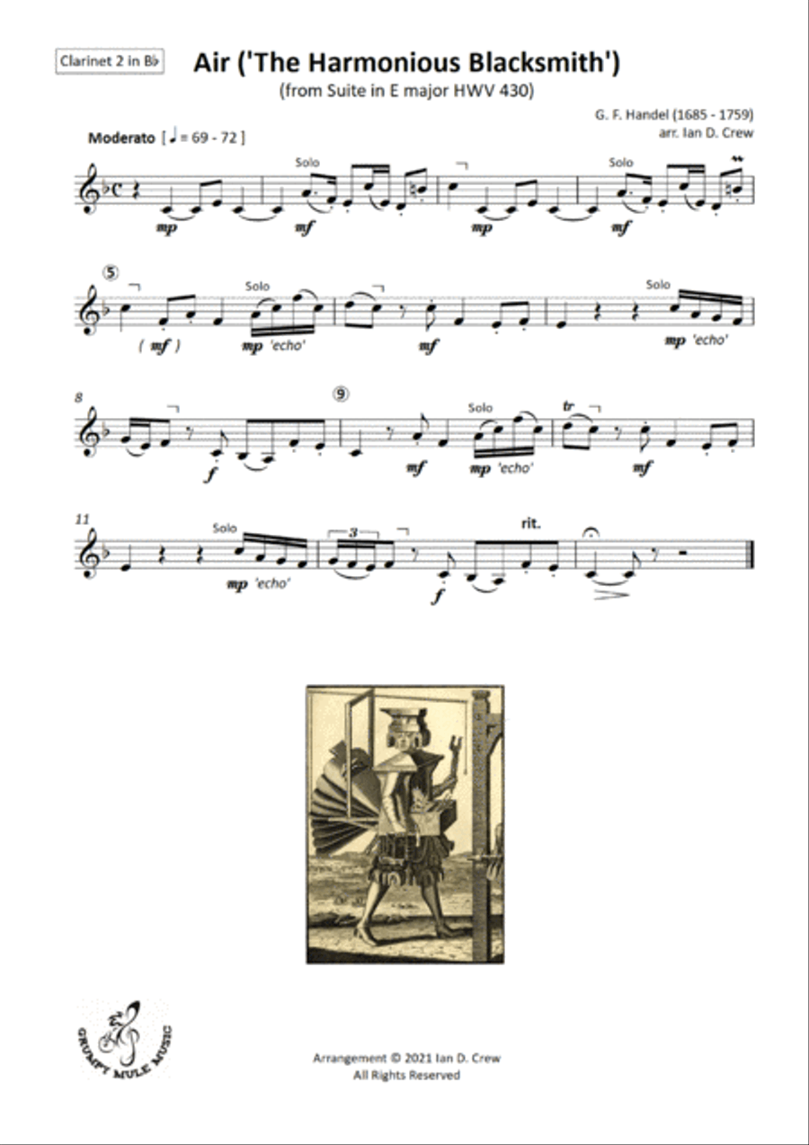 3 by Handel Woodwind Quartet scores gallery preview page 5