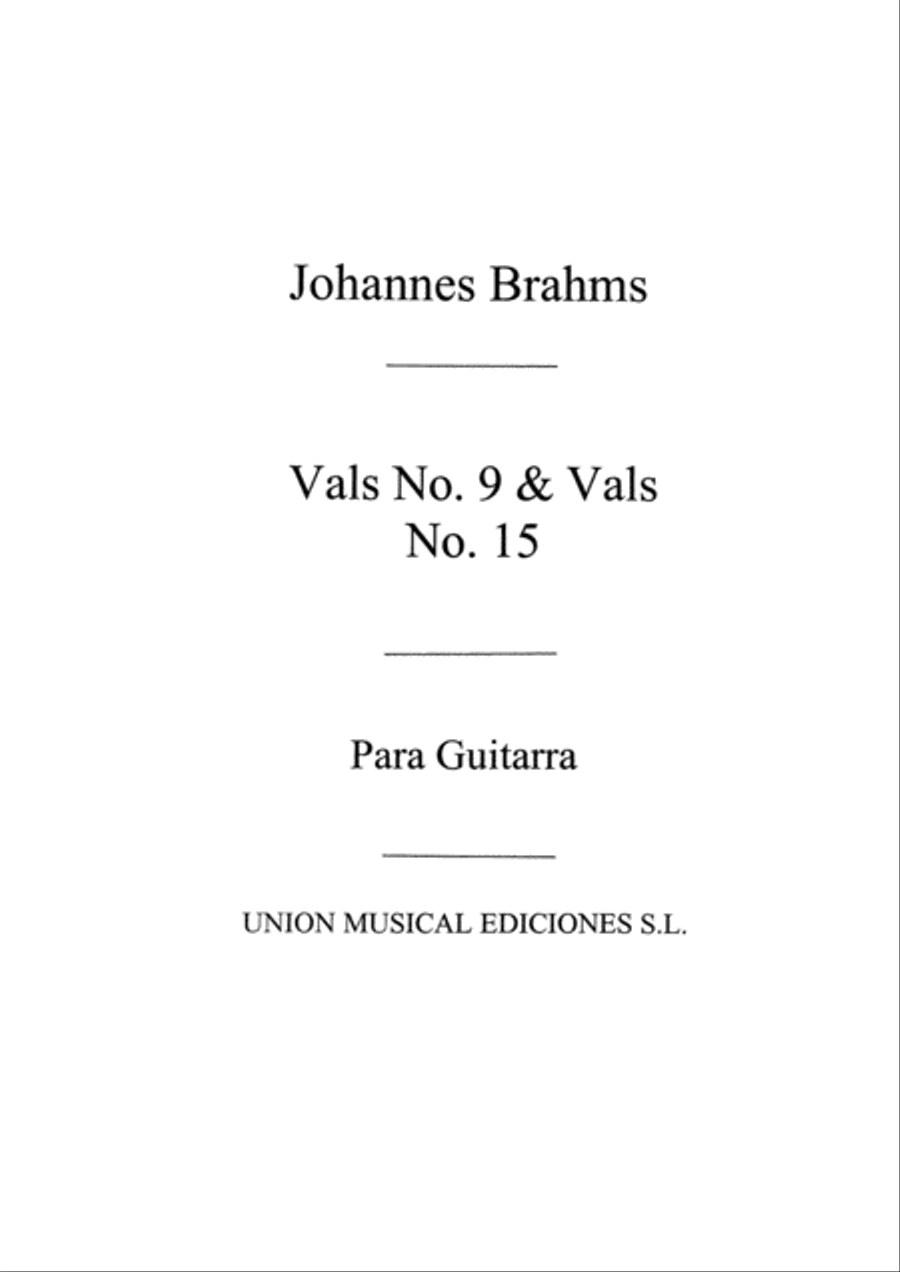 Vals No9 Y Vals No15 Op30 Acoustic Guitar scores gallery preview page 1