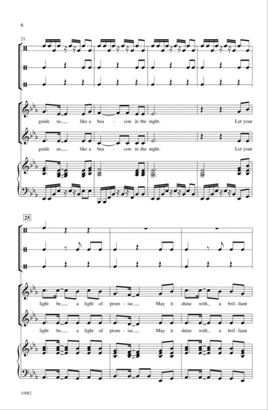 Like the Beat of a Drum 2-Part scores gallery preview page 5