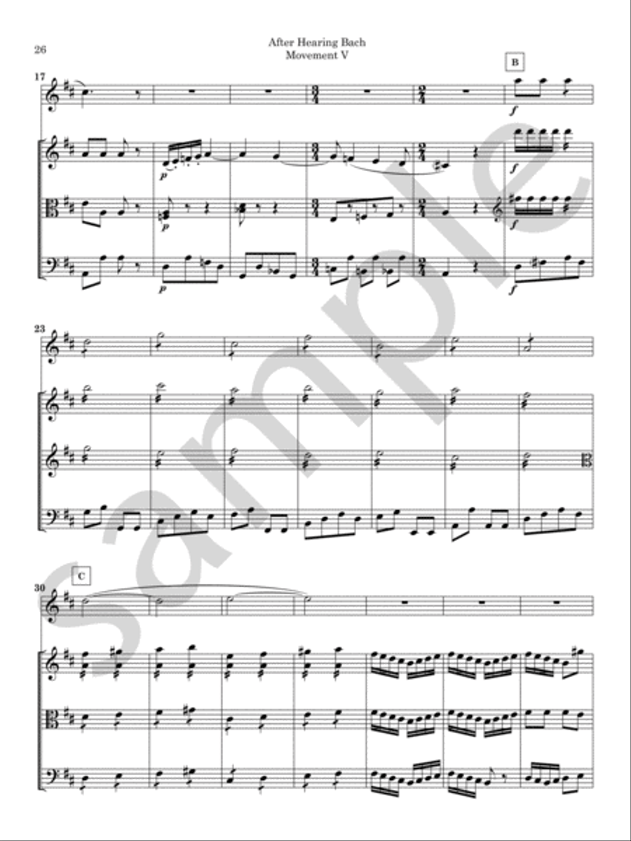 After Hearing Bach After Hearing Bach Chamber Music scores gallery preview page 13