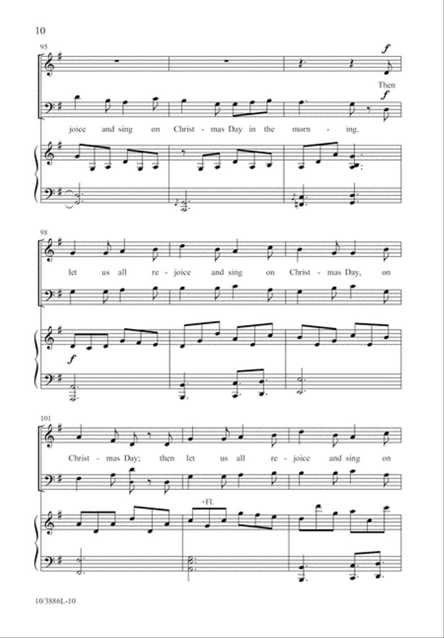 I Saw Three Ships 4-Part scores gallery preview page 10