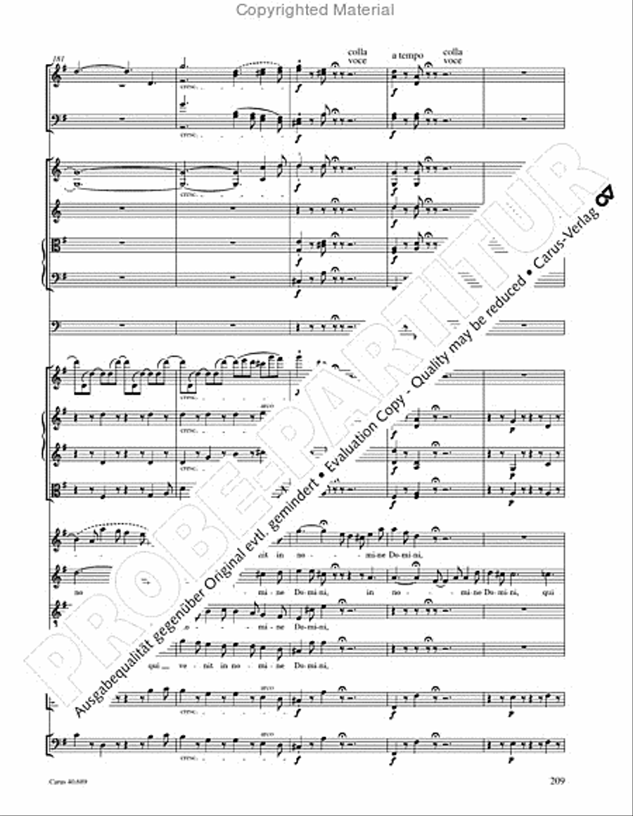 Missa solemnis Missa solemnis 4-Part scores gallery preview page 225