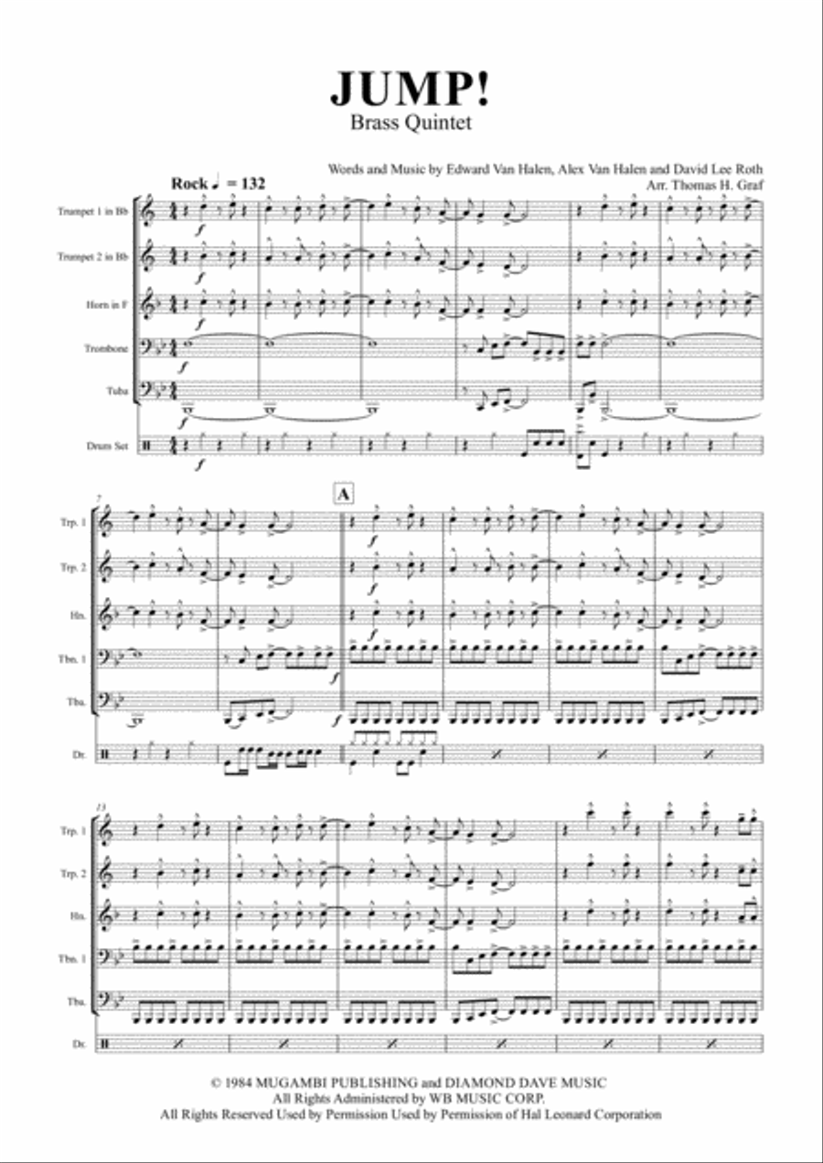 Jump Euphonium scores gallery preview page 1