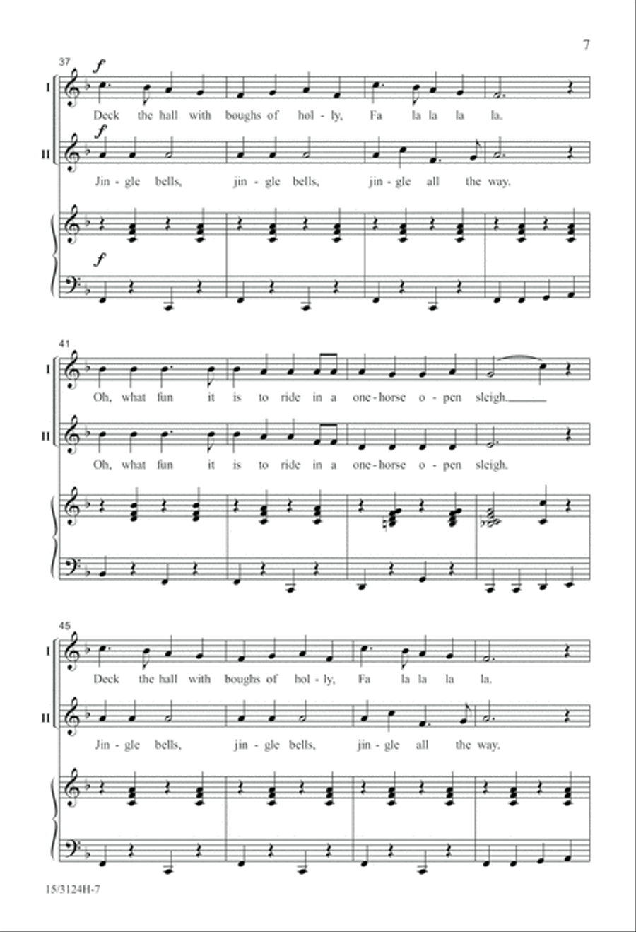 A Jolly, Jingling Carol Medley 2-Part scores gallery preview page 7