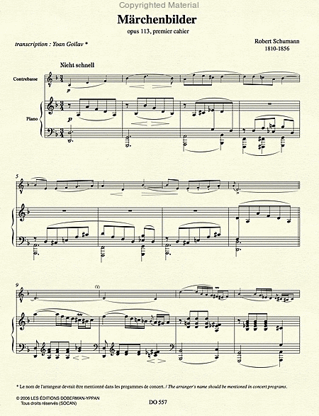 Concert Pieces for the Double Bass, Vol. 3 (bass / piano)
