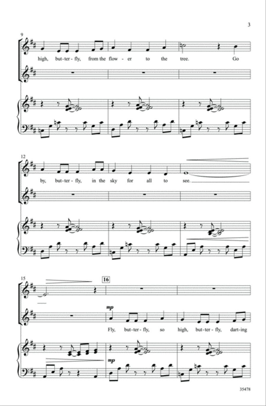 Butterfly Butterfly 2-Part scores gallery preview page 3