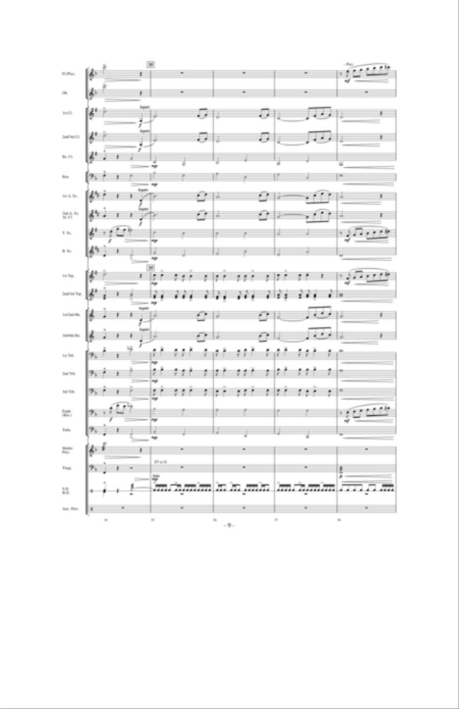 Dancing With The Wind Concert Band scores gallery preview page 8